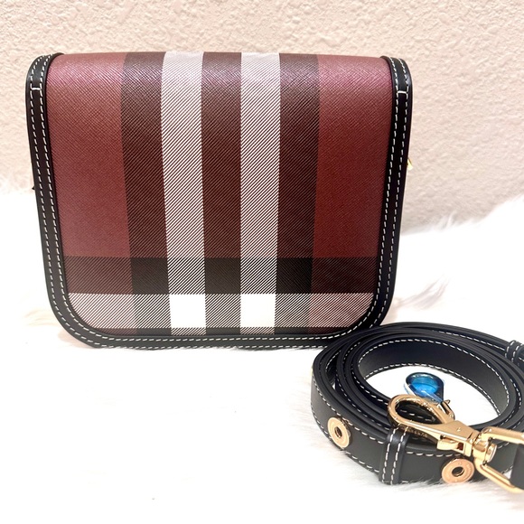 NEW Burberry Check and Leather Elizabeth Bag Small - Picture 5 of 10